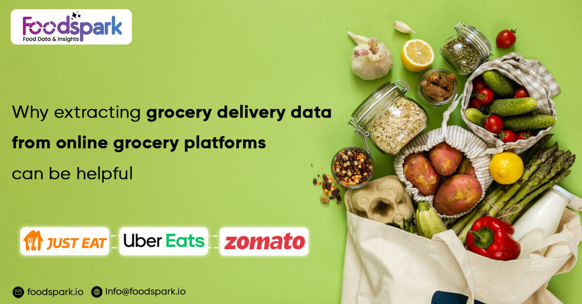 Why extracting grocery delivery data from online grocery platforms can be helpful?
