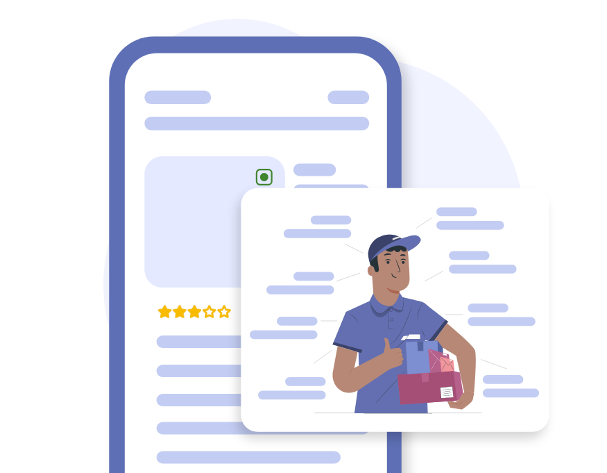 Graphical User Interface of Food Delivery Data